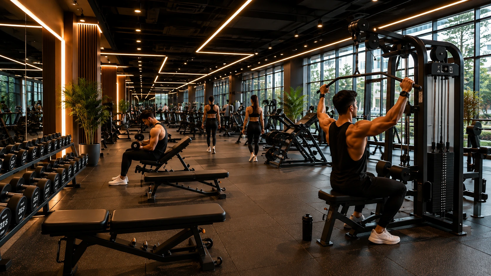 Athlete focused and determined at Bhamra Fit training hub
